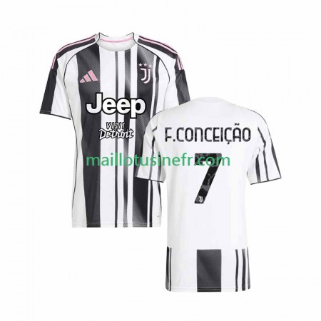 Maillot de Foot Juventus Francisco Conceicao 7 Domicile 2025-26 Maillot de Foot Juventus Francisco Conceicao 7 Domicile 2025-26